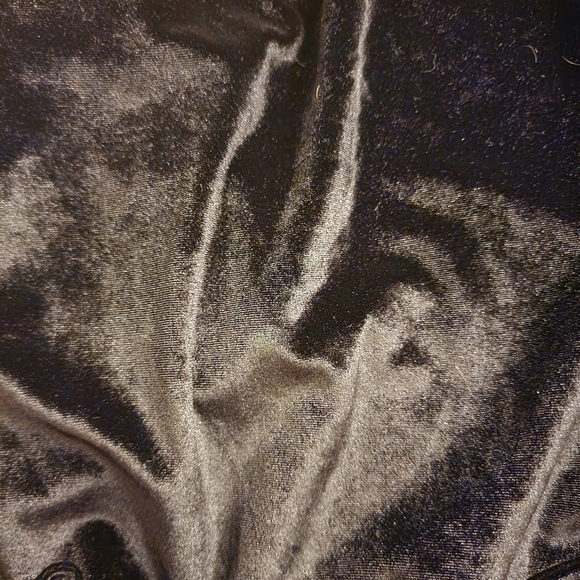 Laundry by Shelli Segal Black Velvet Velour Strappy Cold Shoulder Womens Size 6 - Picture 10 of 11